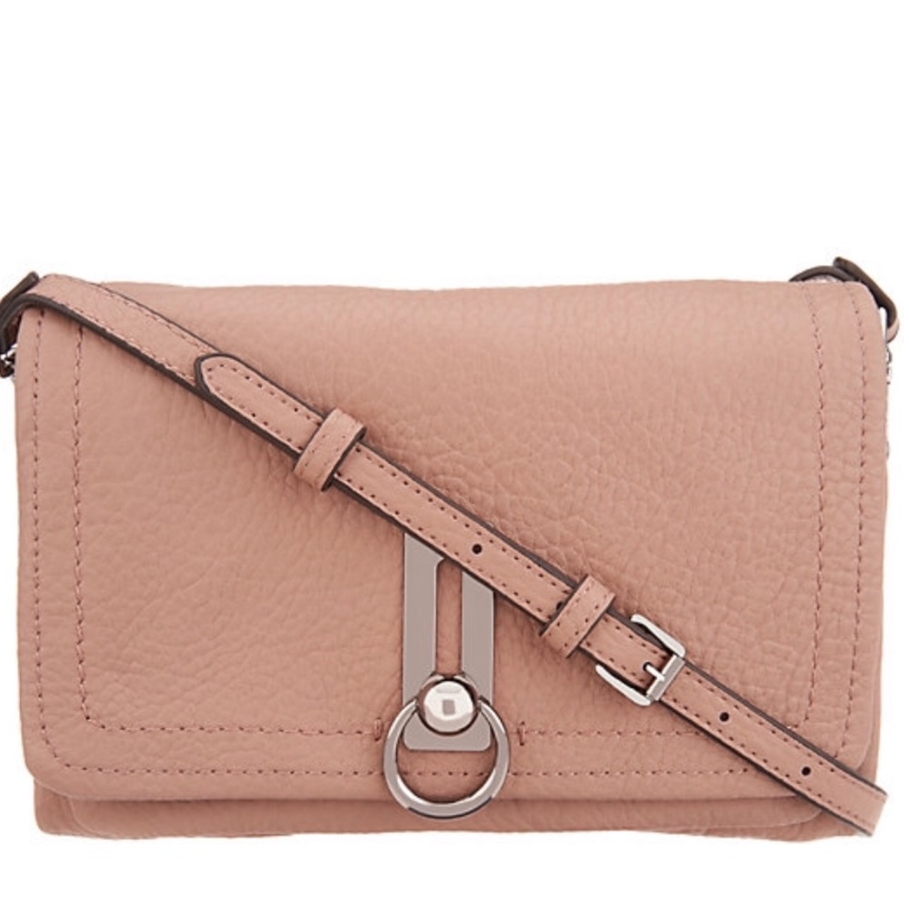 Vince Camuto leather wristlet wallet.